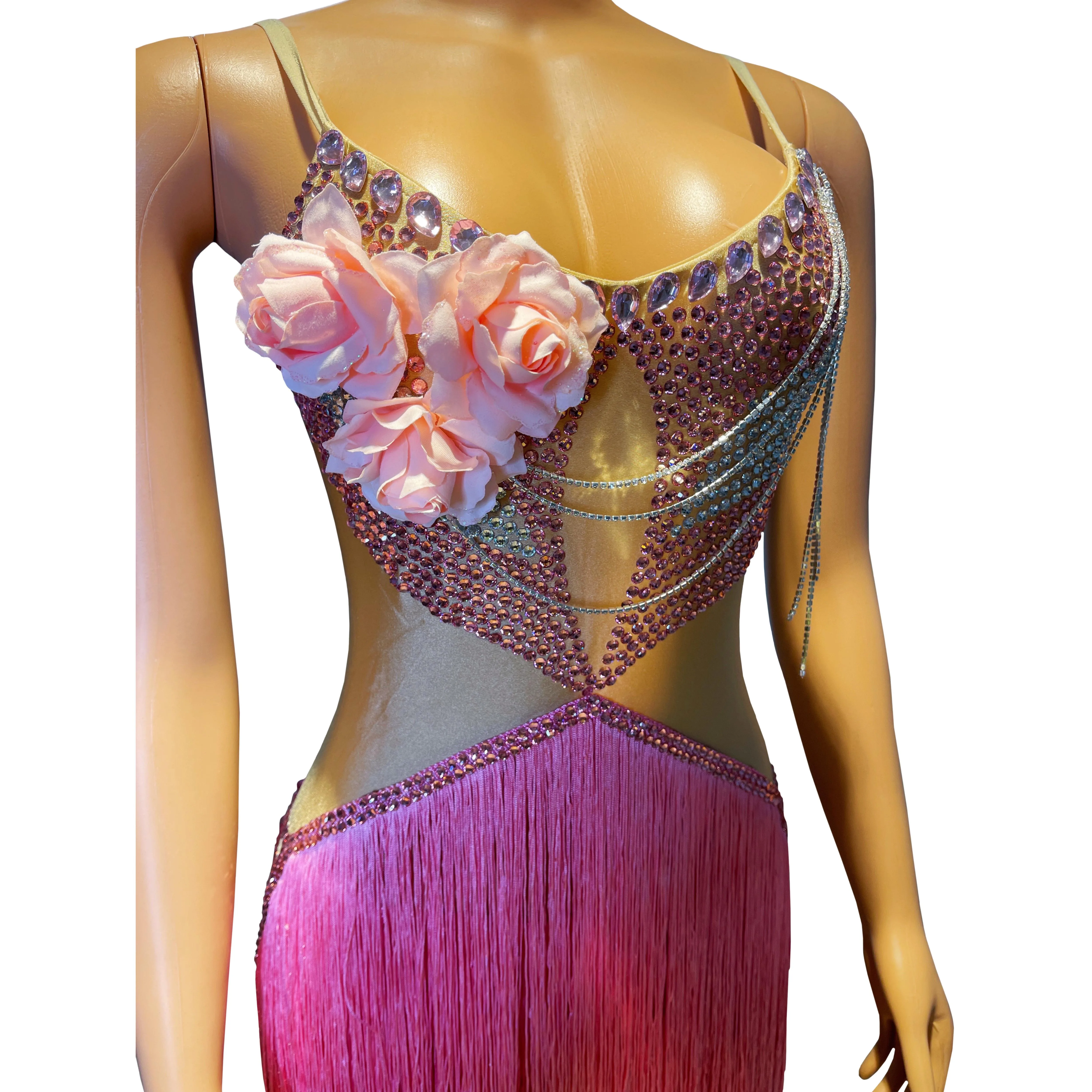 Sexy Diamond Tassel Slim Fit jumpsuit Nightclub DJ Bar Female Singer Stage Performance Dance Team Party Theme Show Clothing