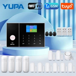 Wireless GSM Alarm System Burglar WIFI Home Security With Motion Sensor Door Detector Tuya Smart Life App сигнализация для дома