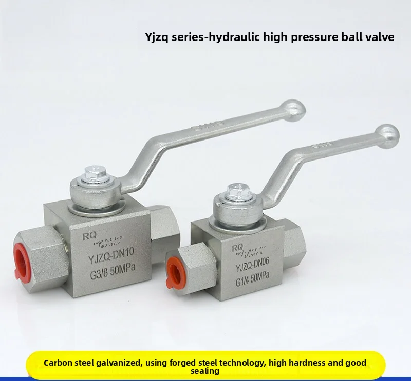 YJZQ Series Hydraulic Ball Valve – High Pressure 50MPa Carbon Steel Shut-Off Valve with Metric/Inch Female Thread