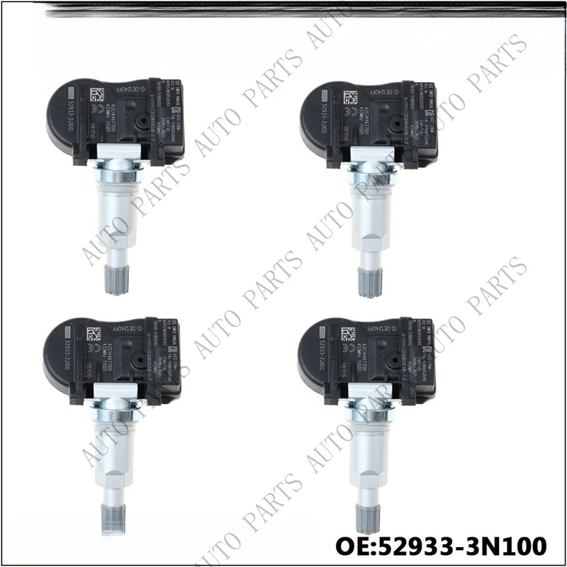 A+ 4X TPMS Tyre Pressure Sensor 52933-3N100 For Hyundai Santa Fe i20 ix20 i30