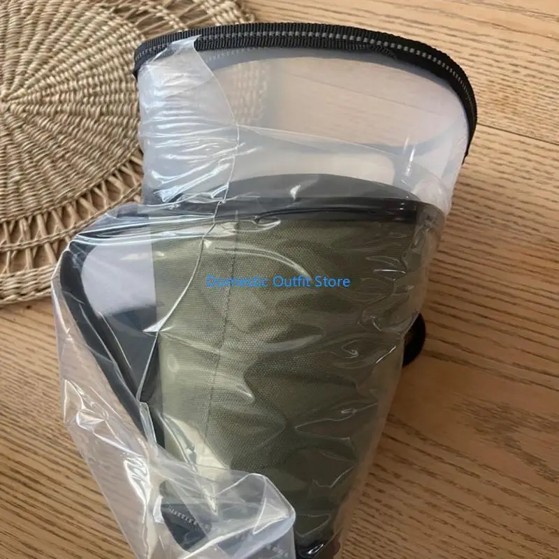 طوق التعافي البيطري للعناية بالحيوانات الأليفة، طوق جراحي على شكل دائرة، أطواق الكلاب للكلاب الكبيرة والمتوسطة 68TC