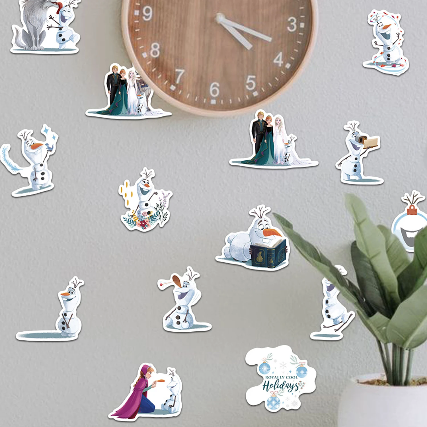 Disney Cartoon Movie Sticker, Frozen, Olaf, Bonito, Graffiti, DIY, Laptop, Guitarra, Bagagem, Copo de Água, Decalque Impermeável, Brinquedo Infantil, 10 Pcs, 30 Pcs, 50Pcs