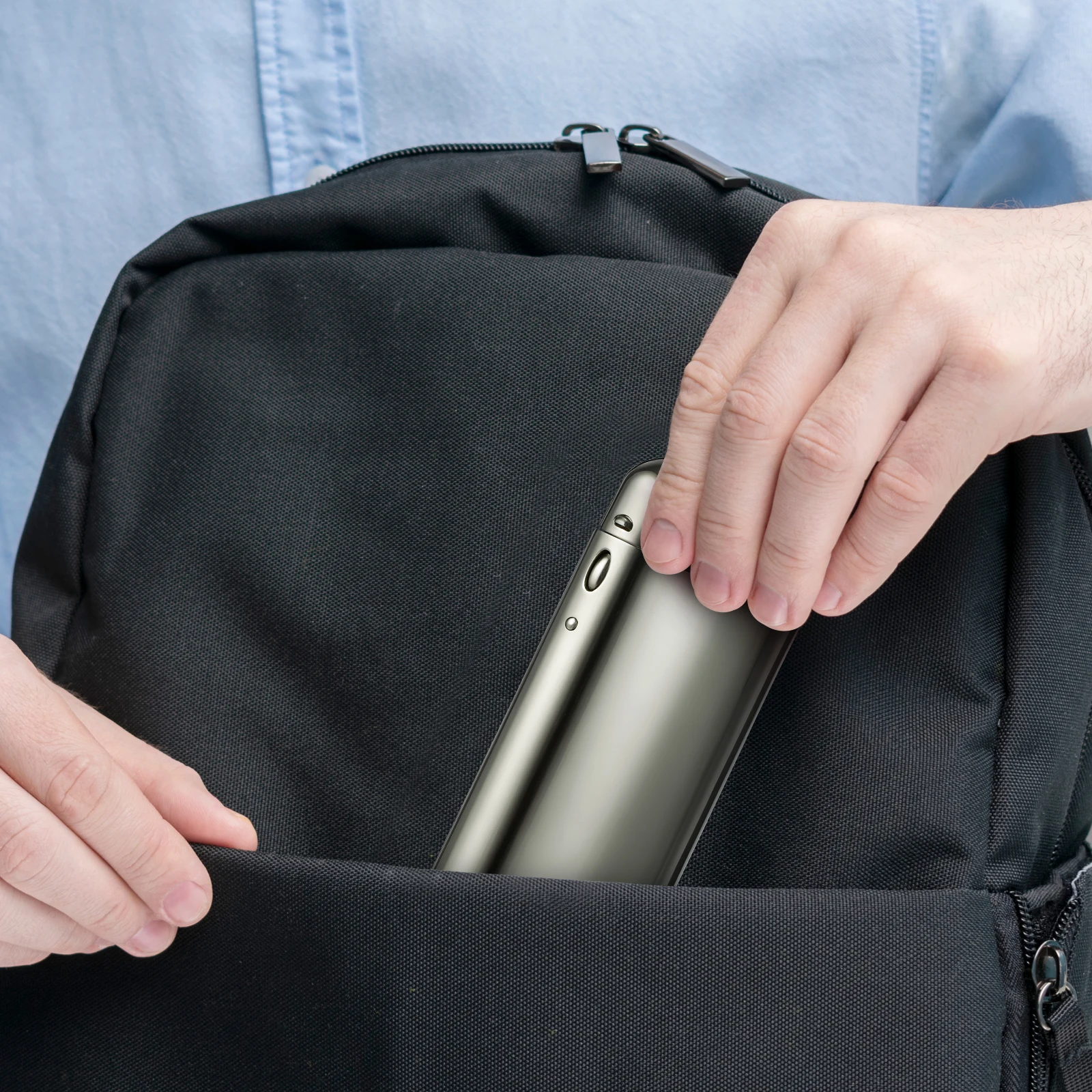 Tragbares Sonnenbrillenetui aus Aluminium mit Hartschale, kompakte Brillenbox aus Metall, Reise-Sicherheits-Brillenhalter, Organizer