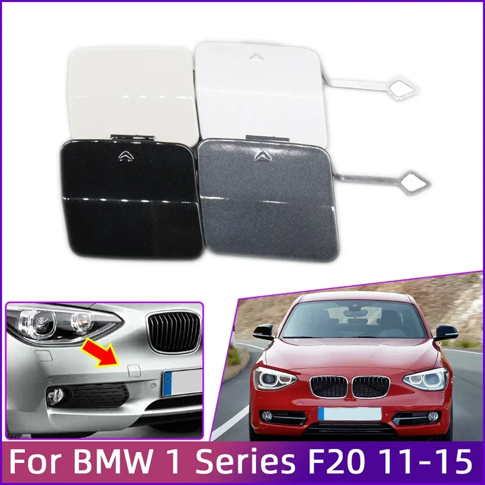 Tampa dianteira do olho do gancho do reboque do amortecedor do carro para BMW 1 Series, F20, F21, 116i, 118i, 120i, 125i, 2011-2014, tampa de transporte do reboque 51117292947