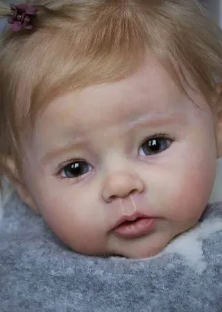 

EGO 20inch Reborn Doll kit Raven baby DIY Unfinished Doll Parts Fresh Color Flexible Touch