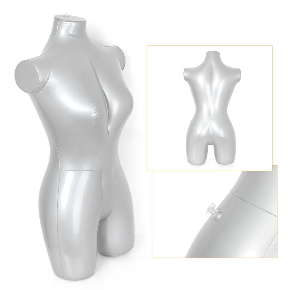 1pc Exhibitions Museums Retail Travel Clothing Collections Mannequin Half Human Body Inflatable Women\'s Clothing