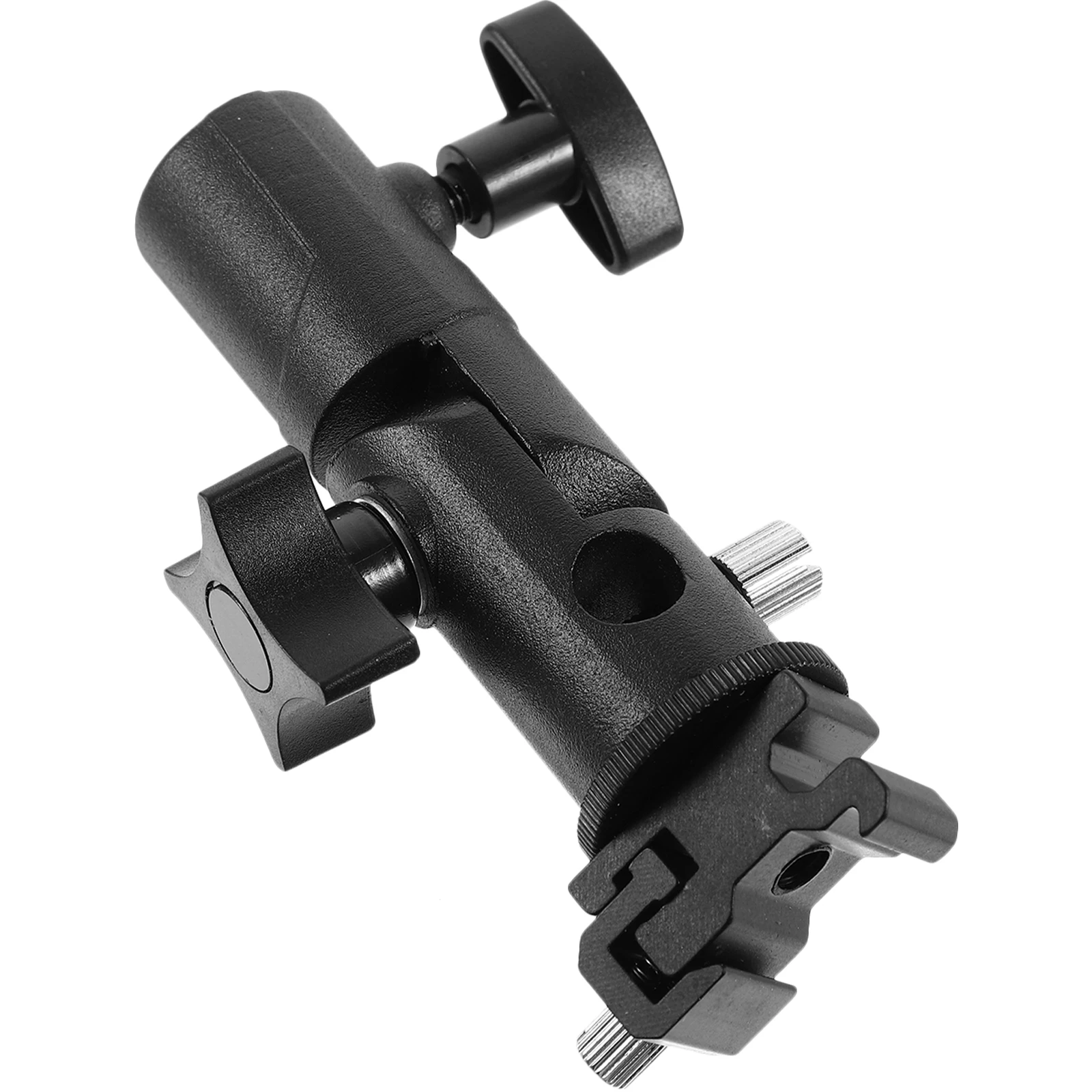 

Flash Bracket 180° Vertical 360° Horizontal Holder Flashes LED Light Aluminum ABS Photography Accessory