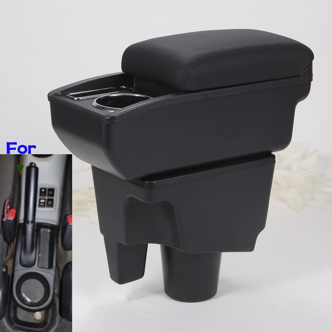 For Toyota Aqua Armrest Box For Toyota Prius C Aqua Car Armrest Storage Box Dedicated Retrofit parts Interior Car Accessories