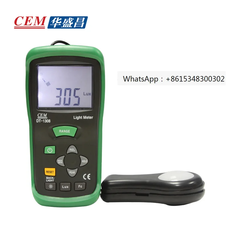 

Huashengchang DT-1300 Digital Illuminance Meter Handheld Photometer Light Meter DT-1308 Brightness Meter