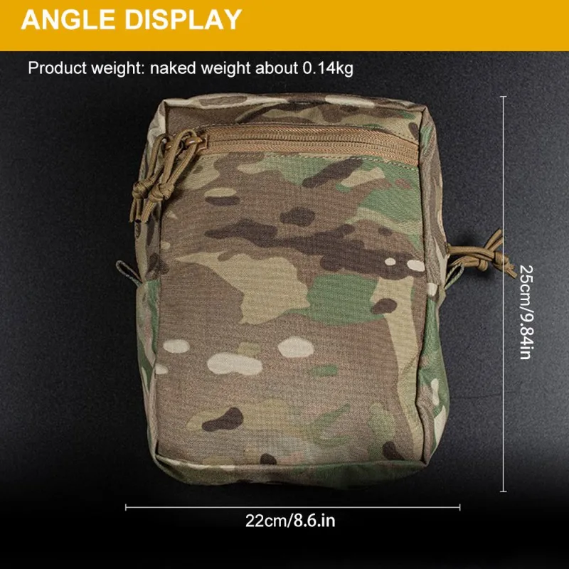 Outdoor Men Hunting Bag Molle System Webbing Belt 1000D Nylon Bag Portable with Sub Bag