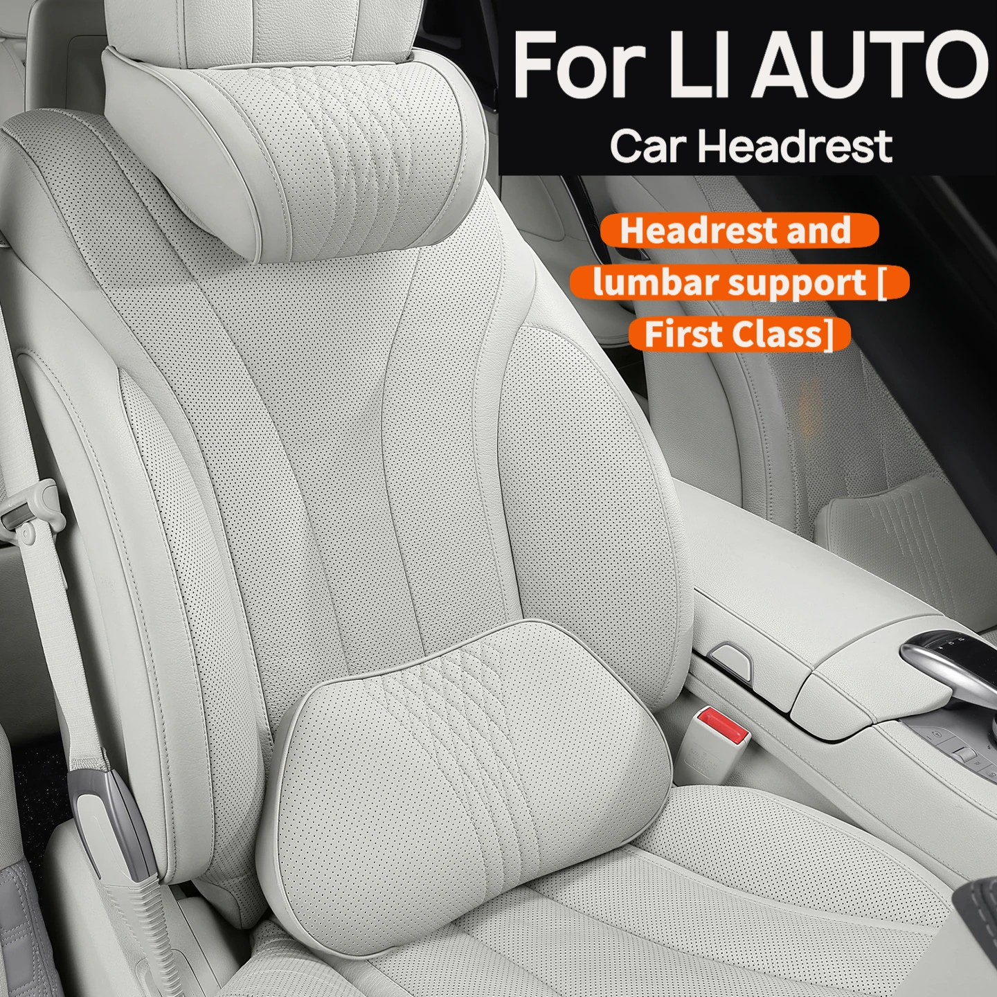 Memory Foam Headrest & Lumbar Support Set For Li Auto L7  L8  L9  MEGA  ONE All Season Use Car Interior Accessories