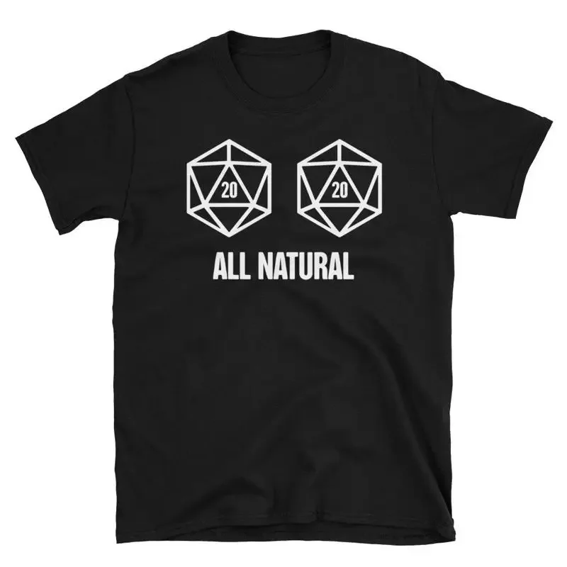 Roleplaying Game 20 Sided Dice T Shirt Polyhedral For Masters All Natural
