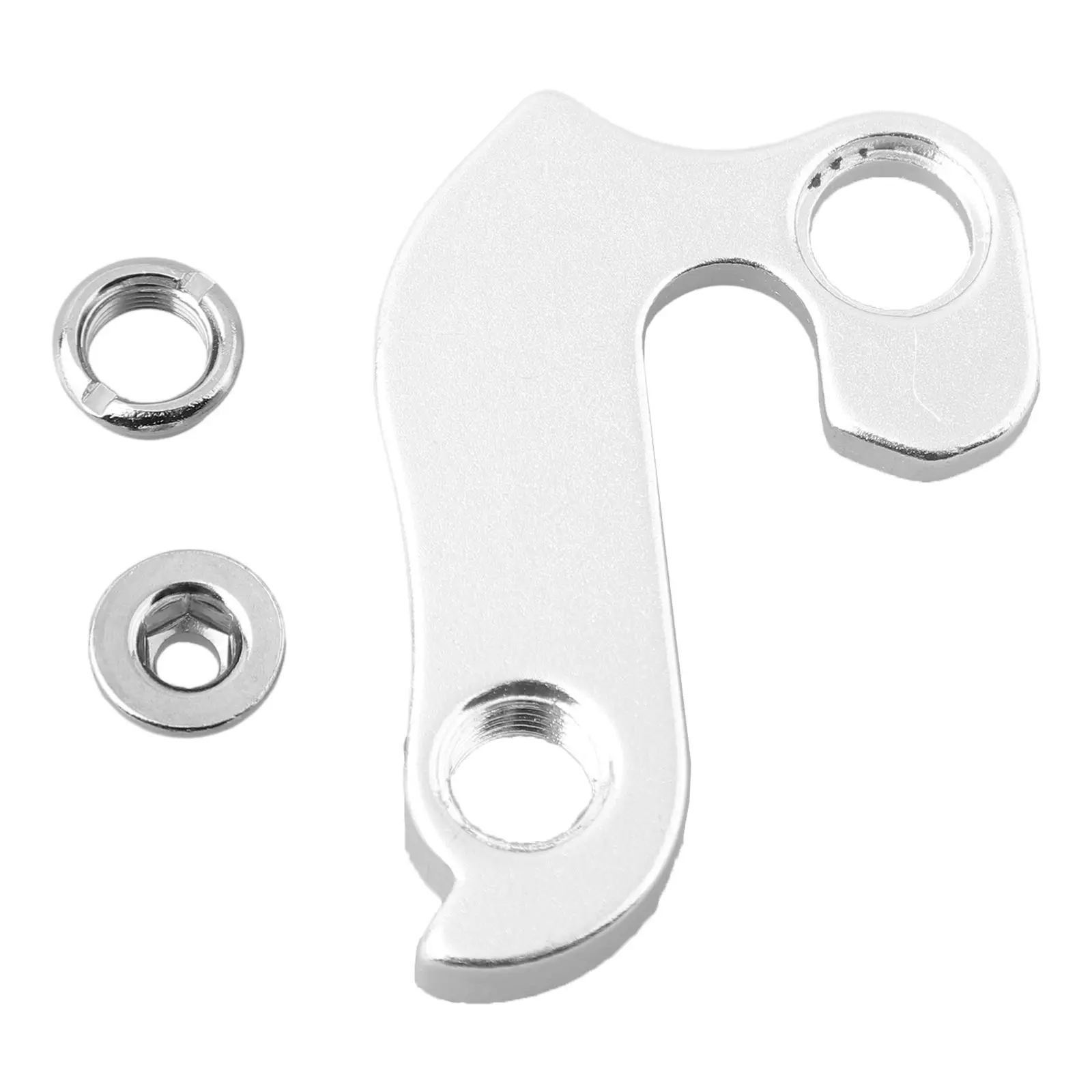 Bike Derailleur Hanger Bicycle Aluminum Alloy ReplacMent Silver Color CNC Precision Machinin Druable Practical