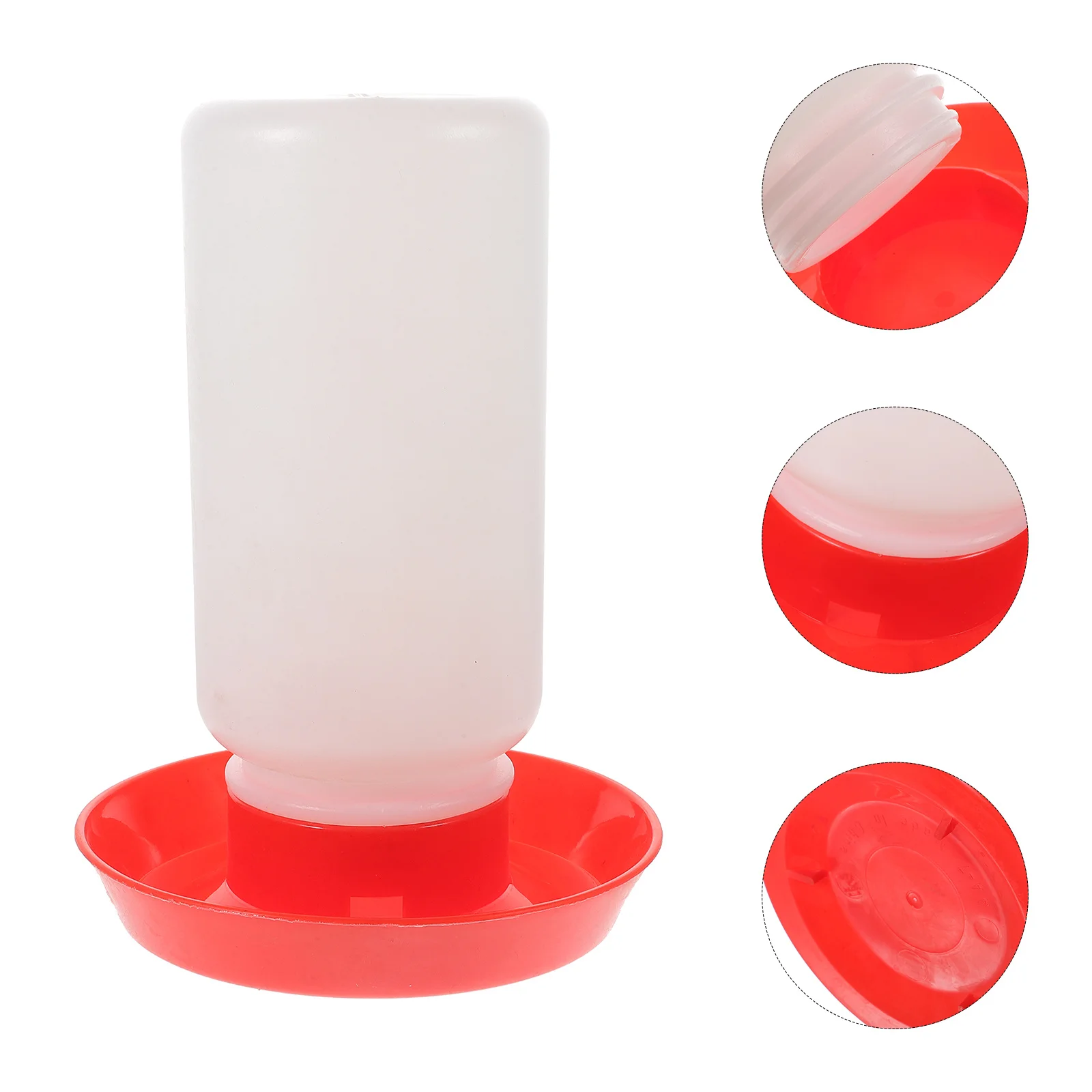 

Thickened Automatic Poultry Feeder Waterer Kit Detachable Chick Feeding Device for Chicken Duck Quail Use