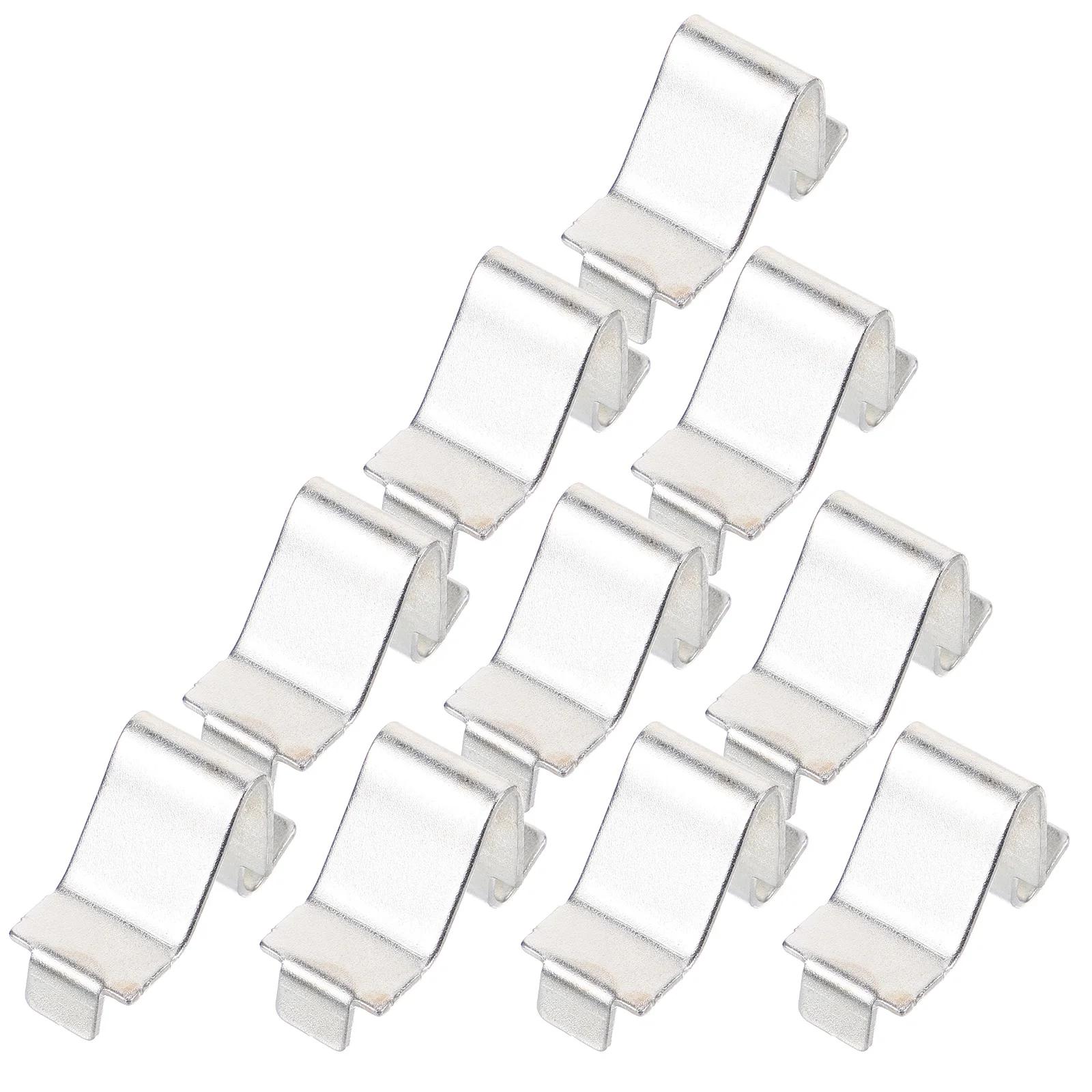 

12 Pcs Wire Clip File Cabinet Accessories Bookcase Shelf Support Clips Buckle Silver Cabinets