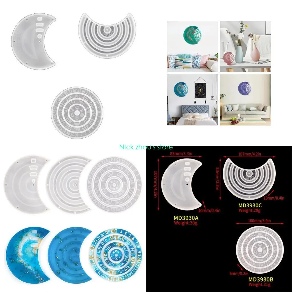 

E15E DIY Crafts Wall Ornament Epoxy Resin Mold DIY Mold Handicrafts Hanging Sign Mold