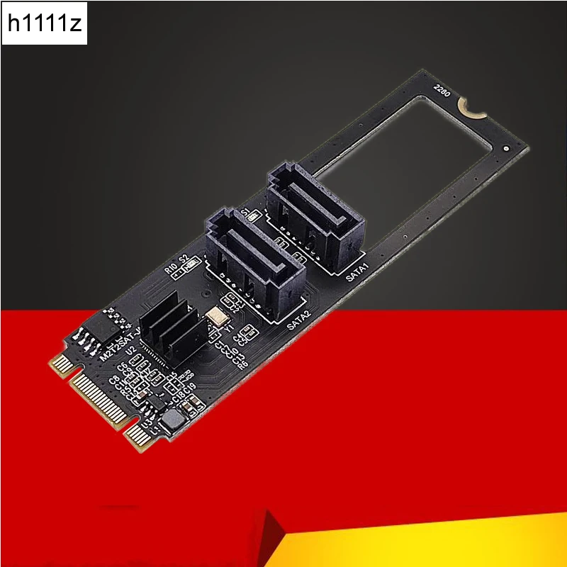 

Новый M.2 NVME PCI-E PCIE на 2 порта SATA 3,0 адаптер расширения карты Райзер JMB582 Чип 6G контроллер для шасси сервера ПК компьютера