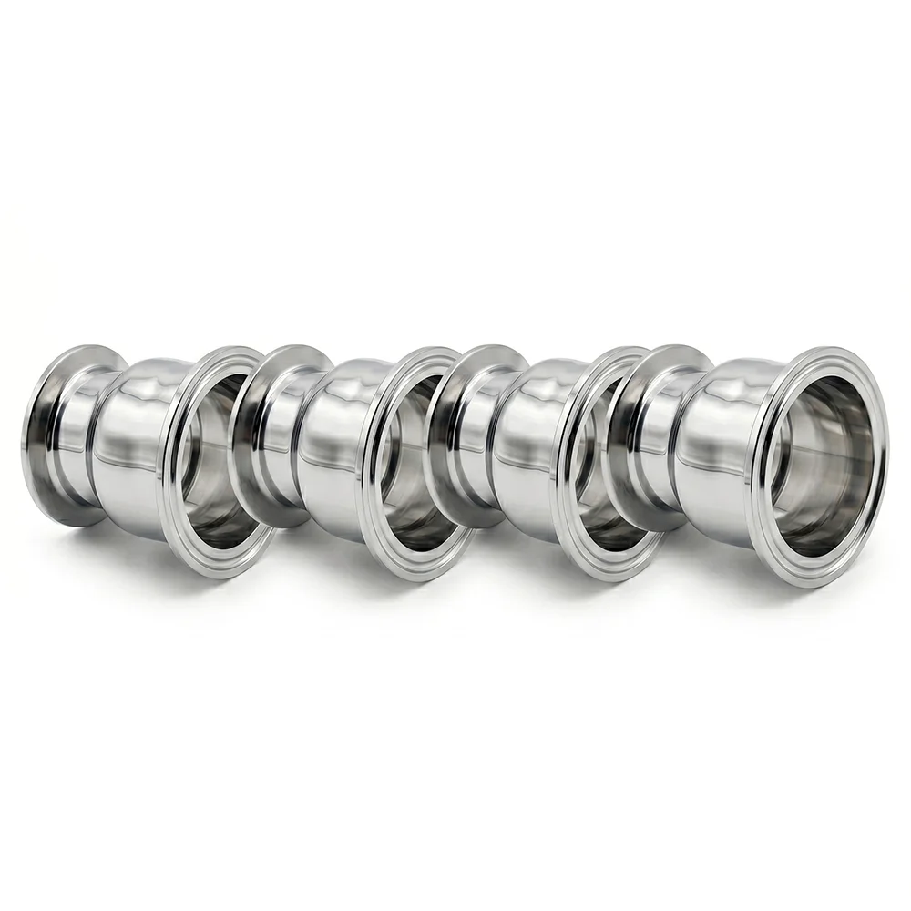 

SS304 Sanitary Hemispherical Reducer 1.5" 2" 3" 4" Tri Clamp Ferrule 50.5-119mm Stainless Steel Pipe Fitting Homebrew Beer Tank