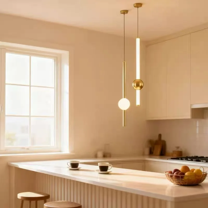 

Скандинавский модный простой светильник, роскошный длинный подвесной светильник в форме колонны, креативные лампы для гостиной, украшения дома, люстры