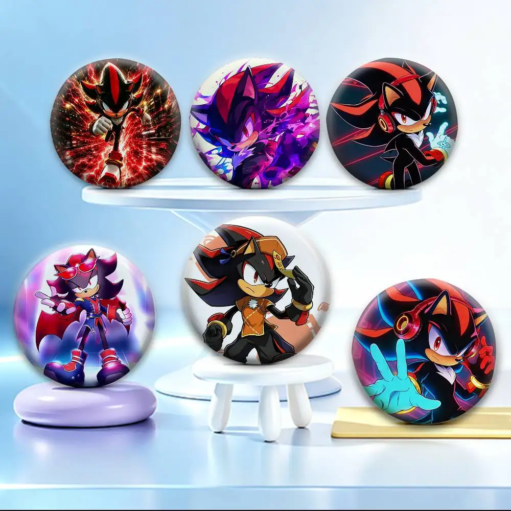 COOL S-Shadows S-Sonics Hedgehog   Badges Creative Tinplate Button PinsBrooch Badge Clothes Backpack