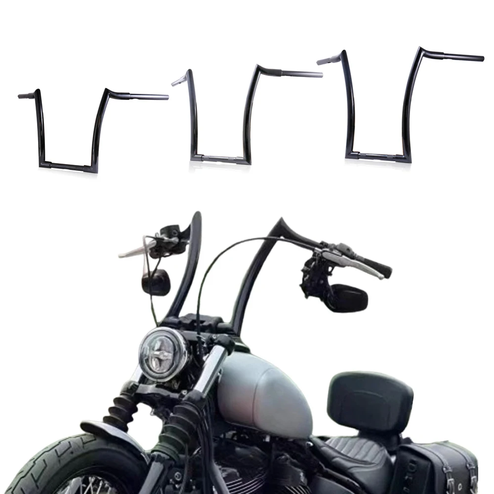 

Мотоциклетный руль 14 "16" 18 "Rise, 1 дюйм, зажимное Рулевое колесо для 883 Softail Bobber Chopper Sportster Touring Dyna Fat Boy