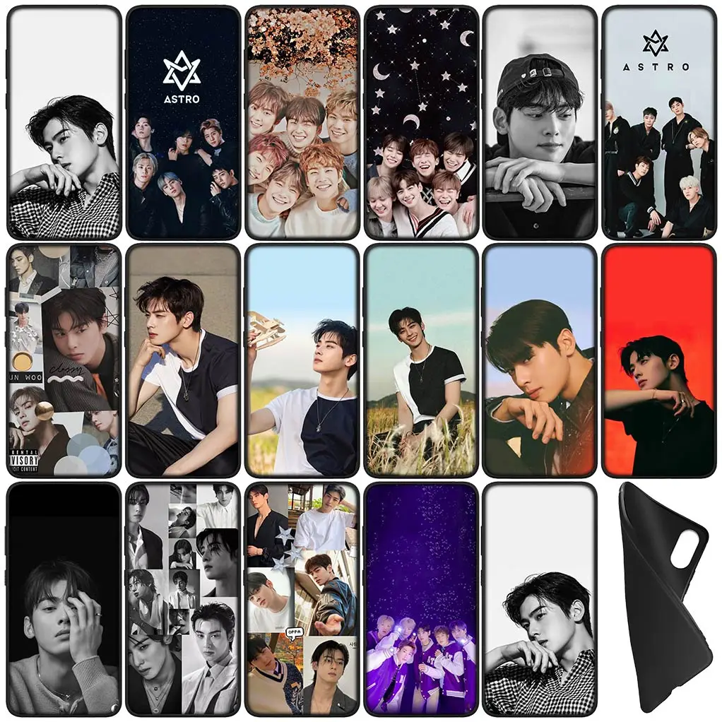 Cha EunWoo Lee Dong min Eun Woo Silicone Coque Phone Cover for Xiaomi Redmi Note 10 12 Pro 10A 10C 12C 10X 10S 8T C Soft Case