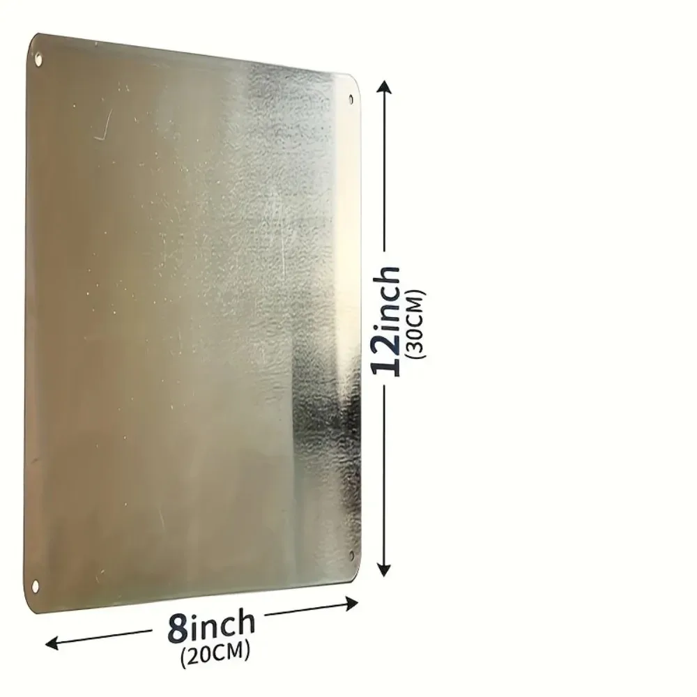 1pc 2D Flat Waterproof Rustic Custom Photo Metal Wall Sign Pre-drilled Indoor Outdoor Garden Bar Office Plaque - view 3