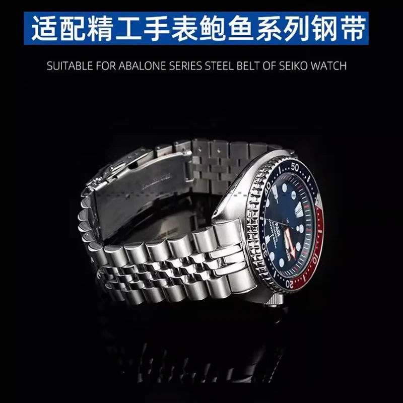 22mm Solid Stainless Watch Band For Seiko Turtles watch Abalone Prospex SRPA21 SRP777 SRPC25 SRP773 SRP775 SRP779 Bracelet