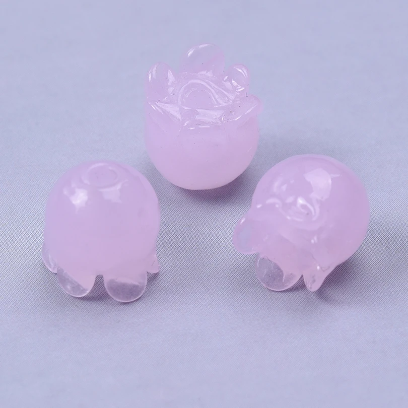 10 pezzi di meduse di vetro fatte a mano perline orecchino braccialetto accessori perline penetranti stringa artigianale arte fascino creazione di