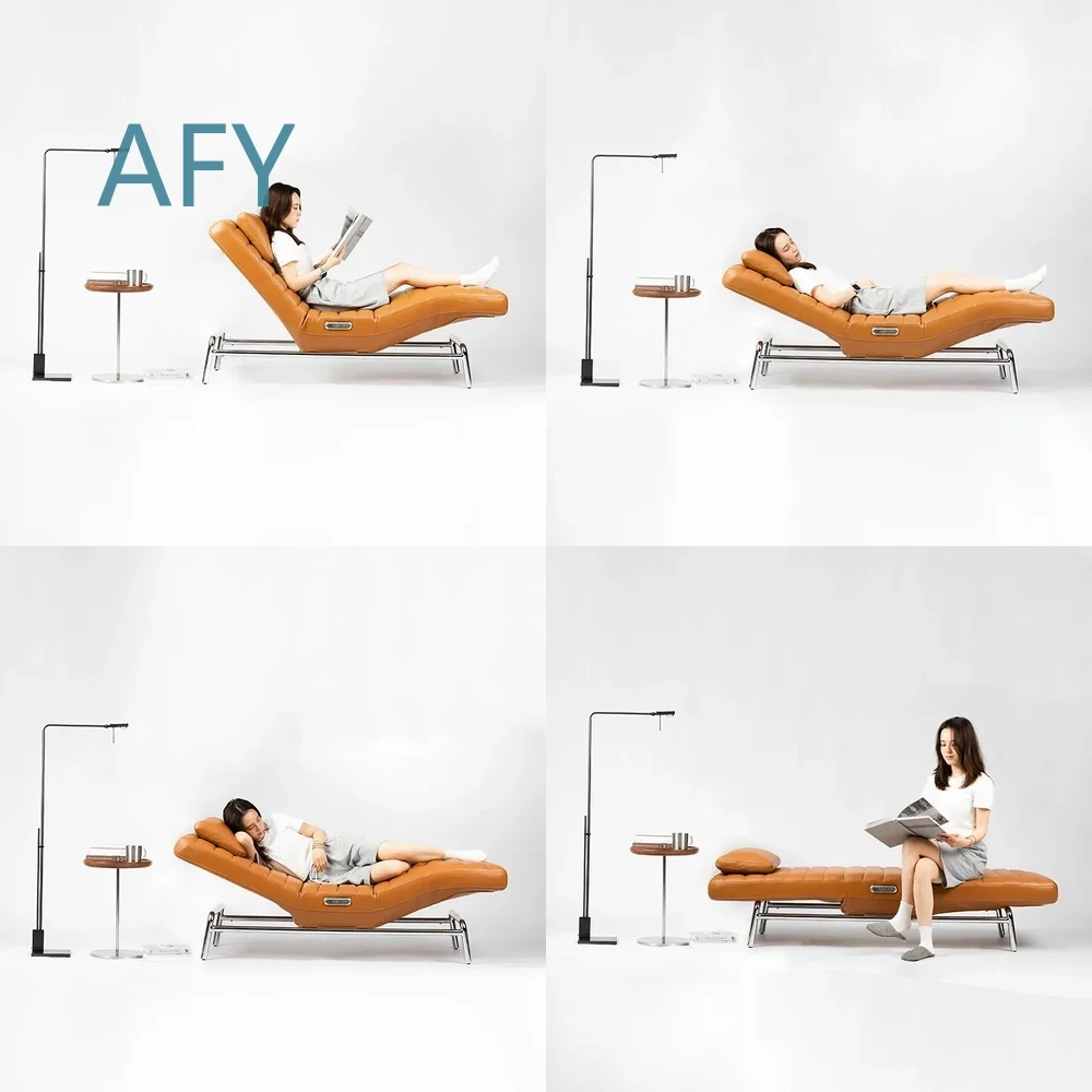 Electric Recliner Sofa Chair for Home Leisure Massage Relaxation Lazy Couch with Leather Upholstery Multi Functional Single