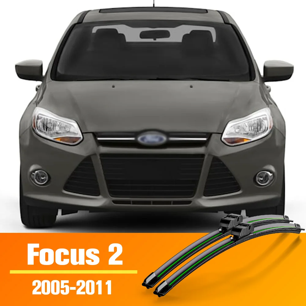 Scheibenwischer Frontwischerblätter Für Ford Focus 2 2005-2011 2006 2007 2008 Windschutzscheibe Windschutzscheibe Frontscheibe 26 "+ 17" Zubehör