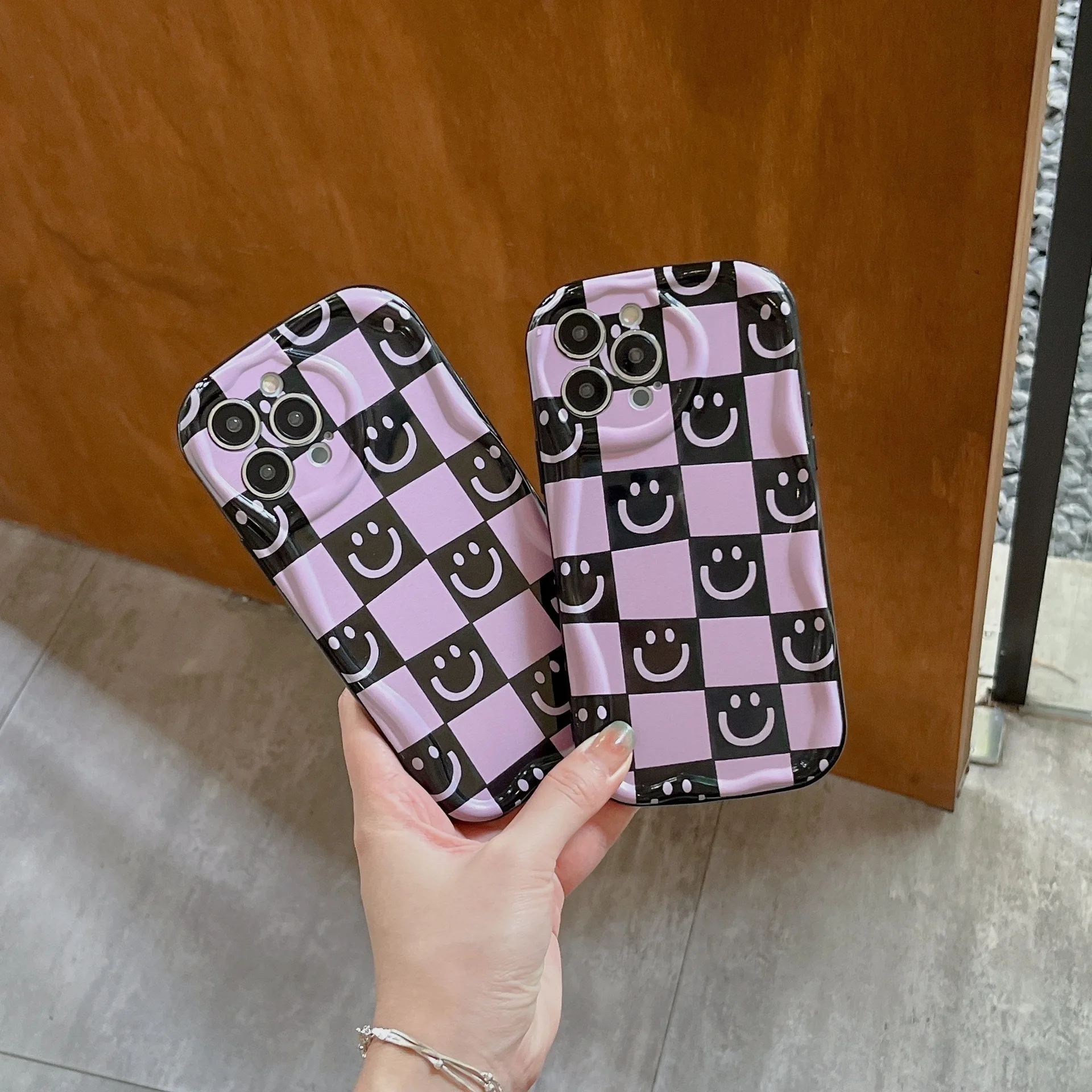 3D Wavy Edge Case Compatible For IPhone 11 12 13 14 Pro Max XR 7 8 6 6S Plus X XS SE2 Flower Graffiti Soft TPU Cases Cover Funda