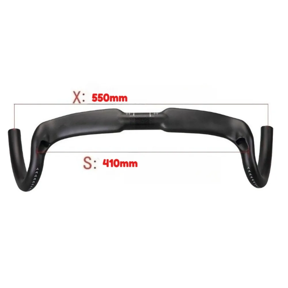 Vollcarbon-Rennradlenker, 30 ° Biegbarer Lenker, Aero Breaking Wind Drop Bar, Vollständig Intern Verlegte Fahrradlenker Fahrradteile – Detail 7
