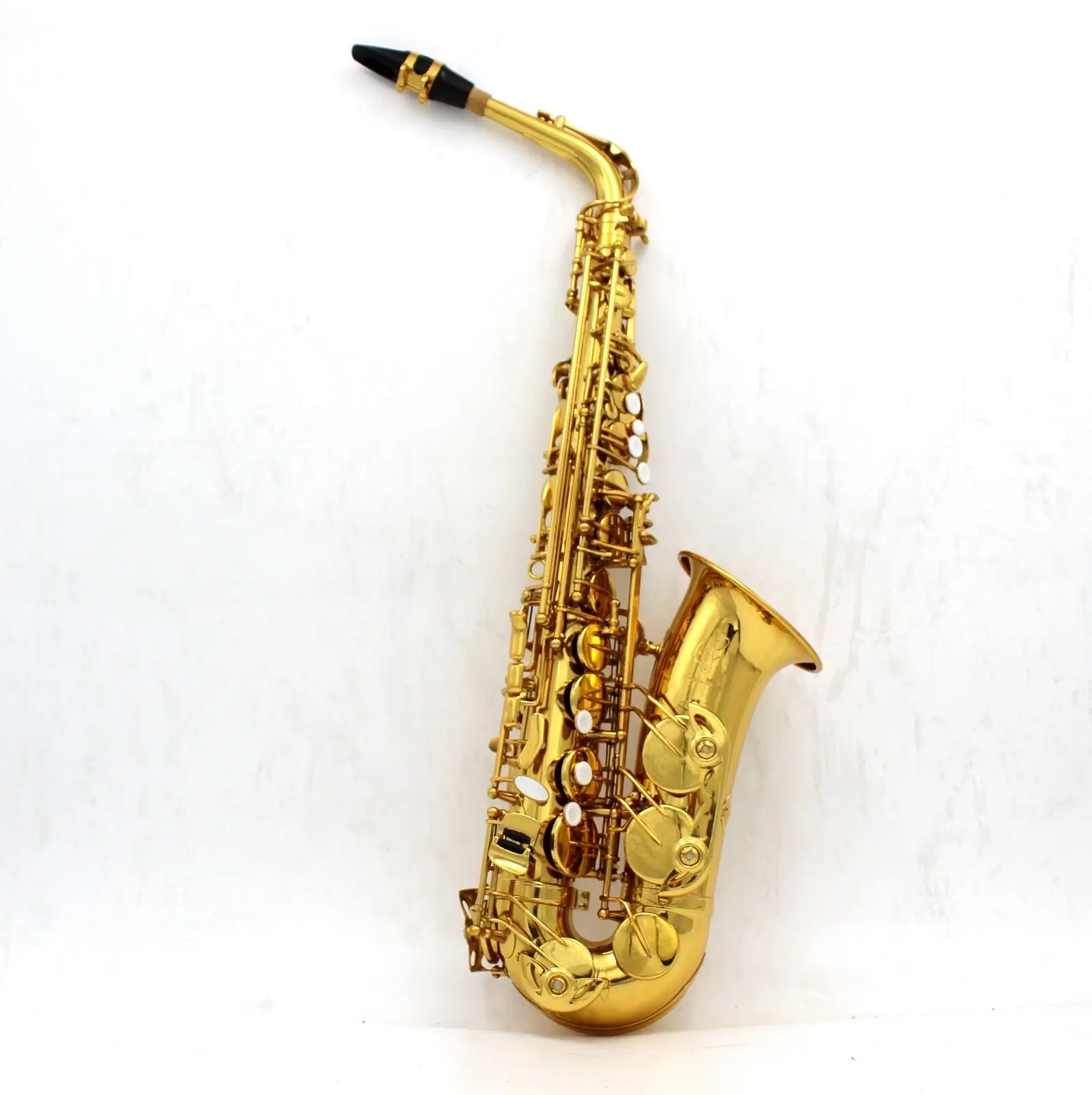 

Eastern music alto saxophone double arm low Bb, B and C with adjustable palm key