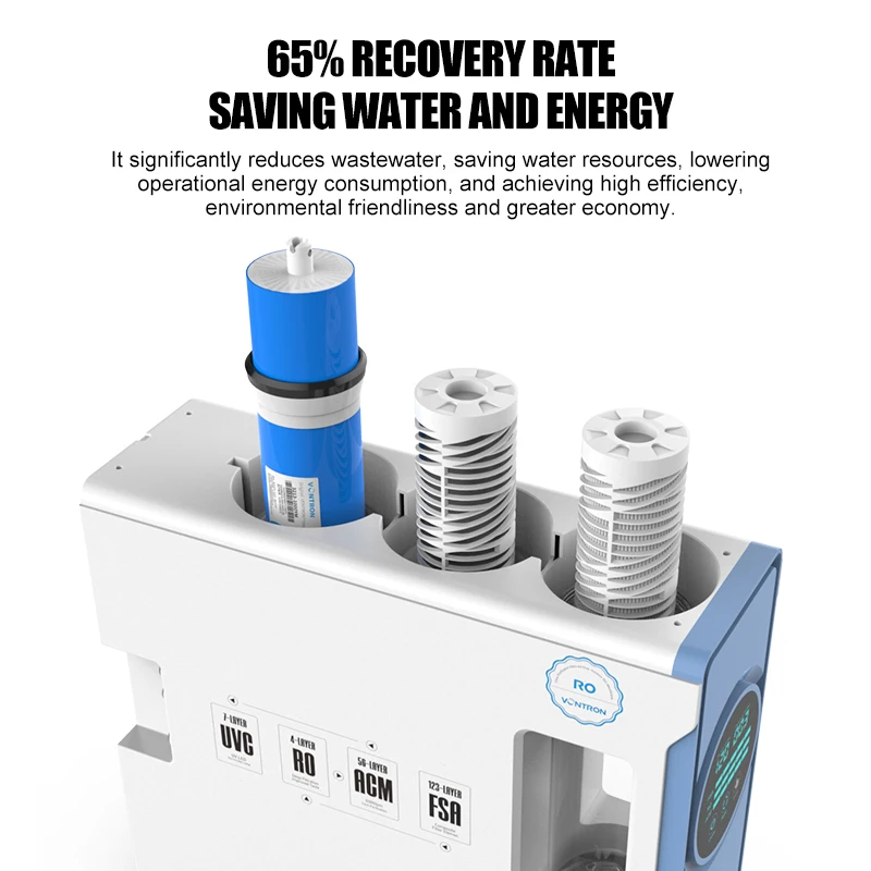 Water Bottle CampingOEM/ODM 7-Stage 800GPD Tankless RO Water Purifier With FCC For Residential Home Kitchen Matcha Set