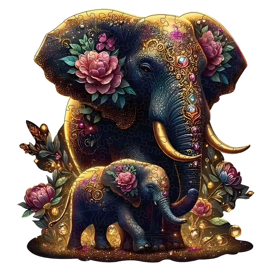 

Beautiful Elephant Animal Nature Scene Paper Jigsaw Puzzle 500 1024pcs Adults Gift Christmas Home Decor Family Game Puzzle