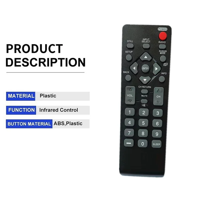 N98R リモコン交換用 NH000UD NH001UD エマーソン シリバニア テレビ LC320EMFX LC195EMX LC320EMXF LC320EMXFB2 LC320EMX