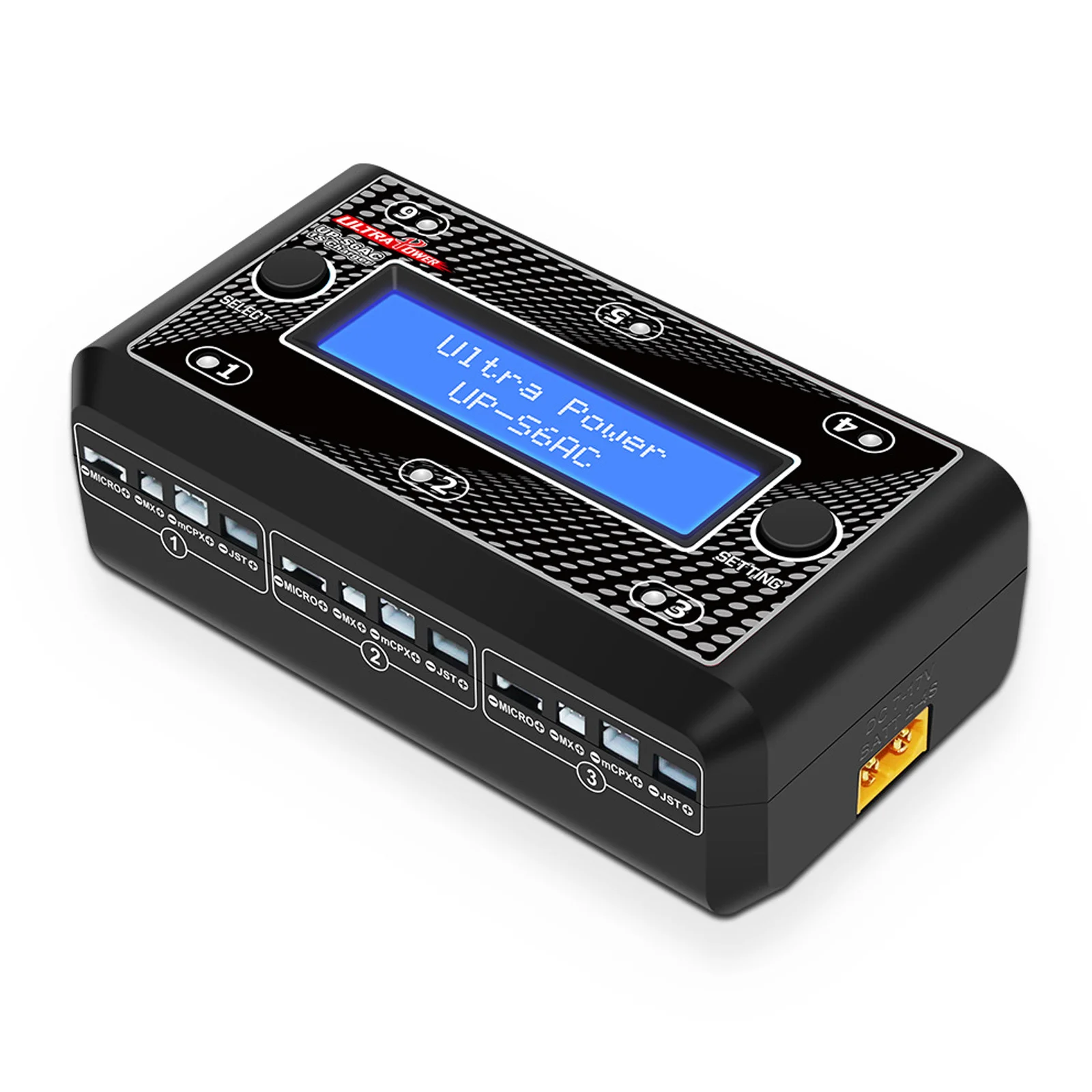 UltraPower UP-S6AC Smart Blance Charger Discharger 6 Channel 1S for LiPo/LiHV/LiIon/LiFe Battery AC 100-240V DC 11-18V