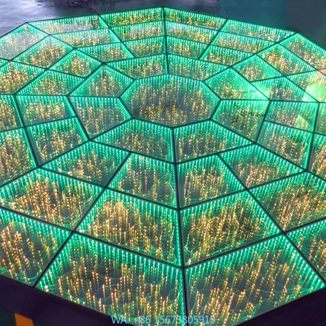 

Customized Wired Glittering Octagonal Led Floor Tiles