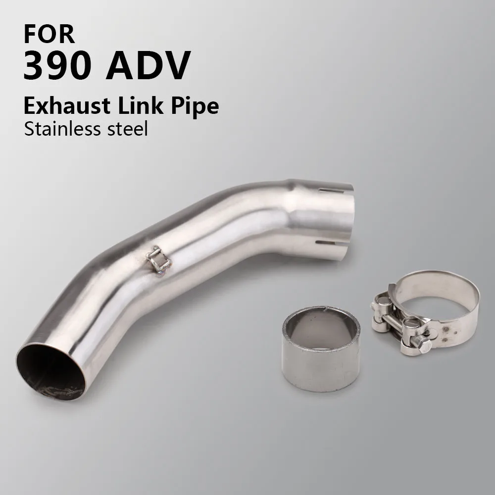 

Для 390 ADV Adventure 390ADV выхлопная труба мотоцикла среднего звена из нержавеющего титанового сплава 51 мм интерфейс Escape Mid Tube