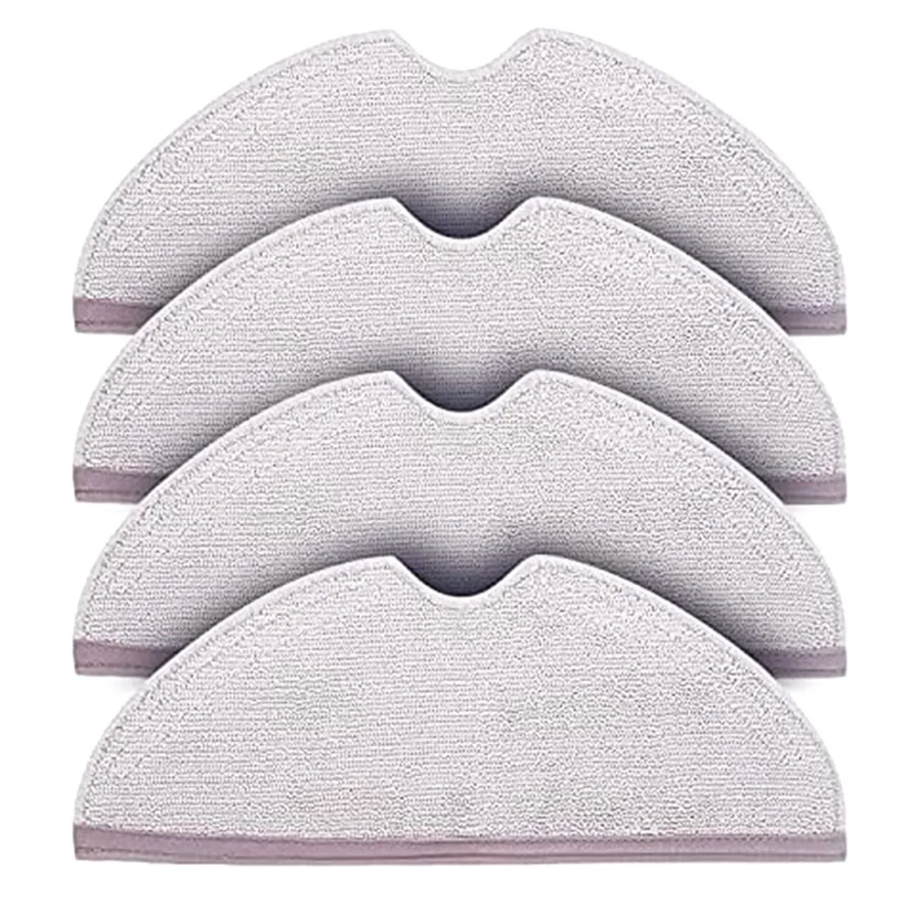 Mop Pad 4 Pack Microfiber Mop Cloth for Roborock S6 S6 Pure S6 MaxV S5 Max S5 Robot Vacuum Cleaner Mop Replacement