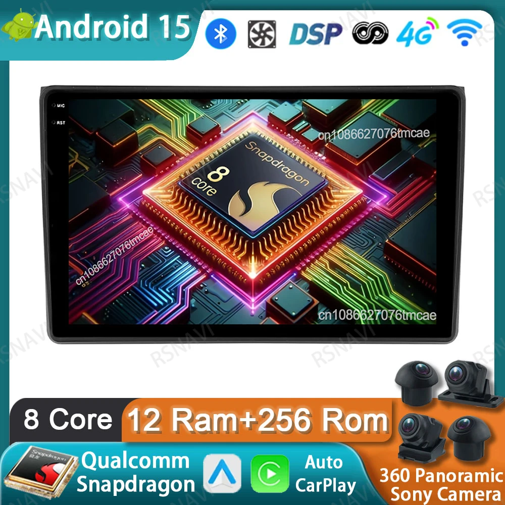 

Car Radio Android 15 For Audi A4 2 B6 3 B7 2000-2009 S4 2002-2008 RS4 2005-2009 Qualcomm Multimedia Viedo Player DSP Autoradio