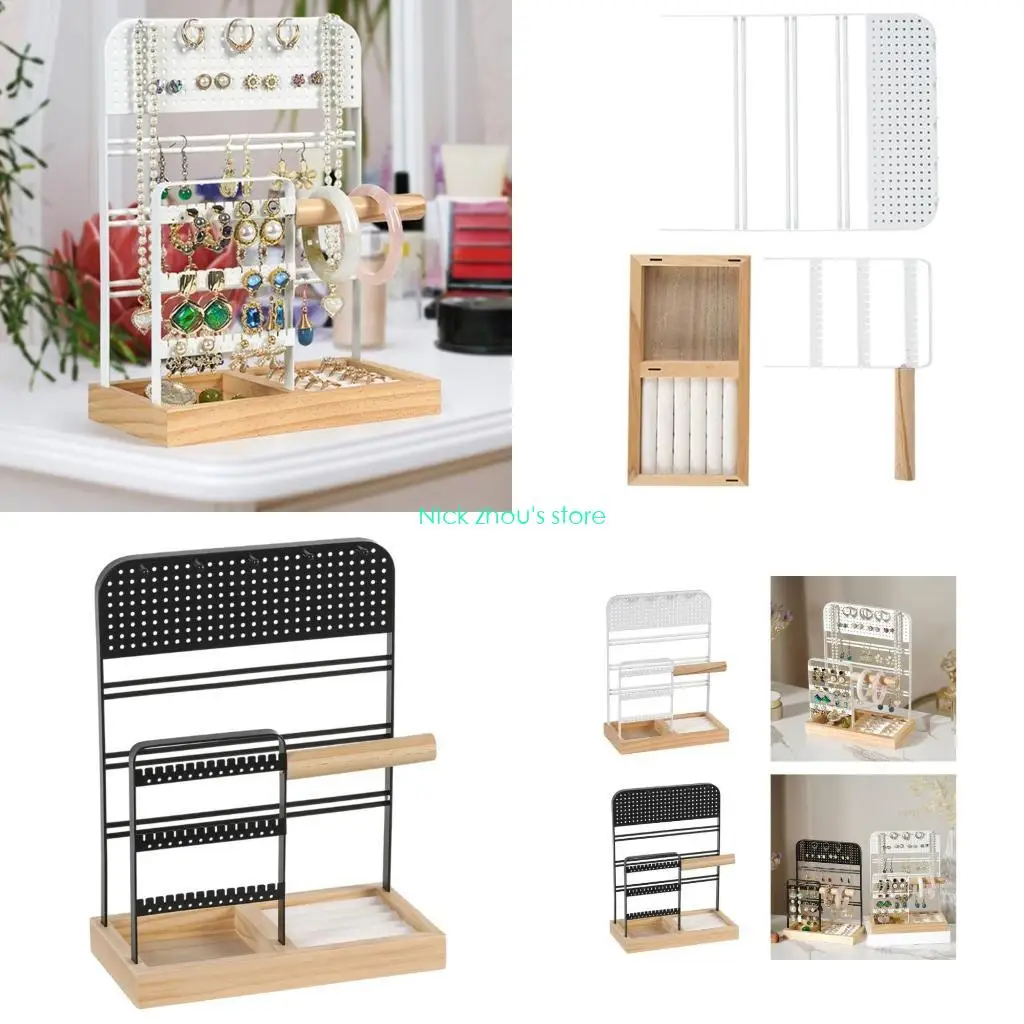 

E15E Fashionable Necklace Display Stand with Multiple Slots Handy Jewelry Rack