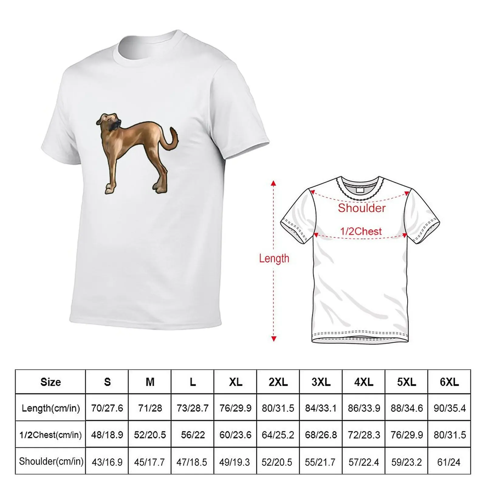 Black Mouth Cur T-Shirt Casual Loose Short Sleeve Tee for Men