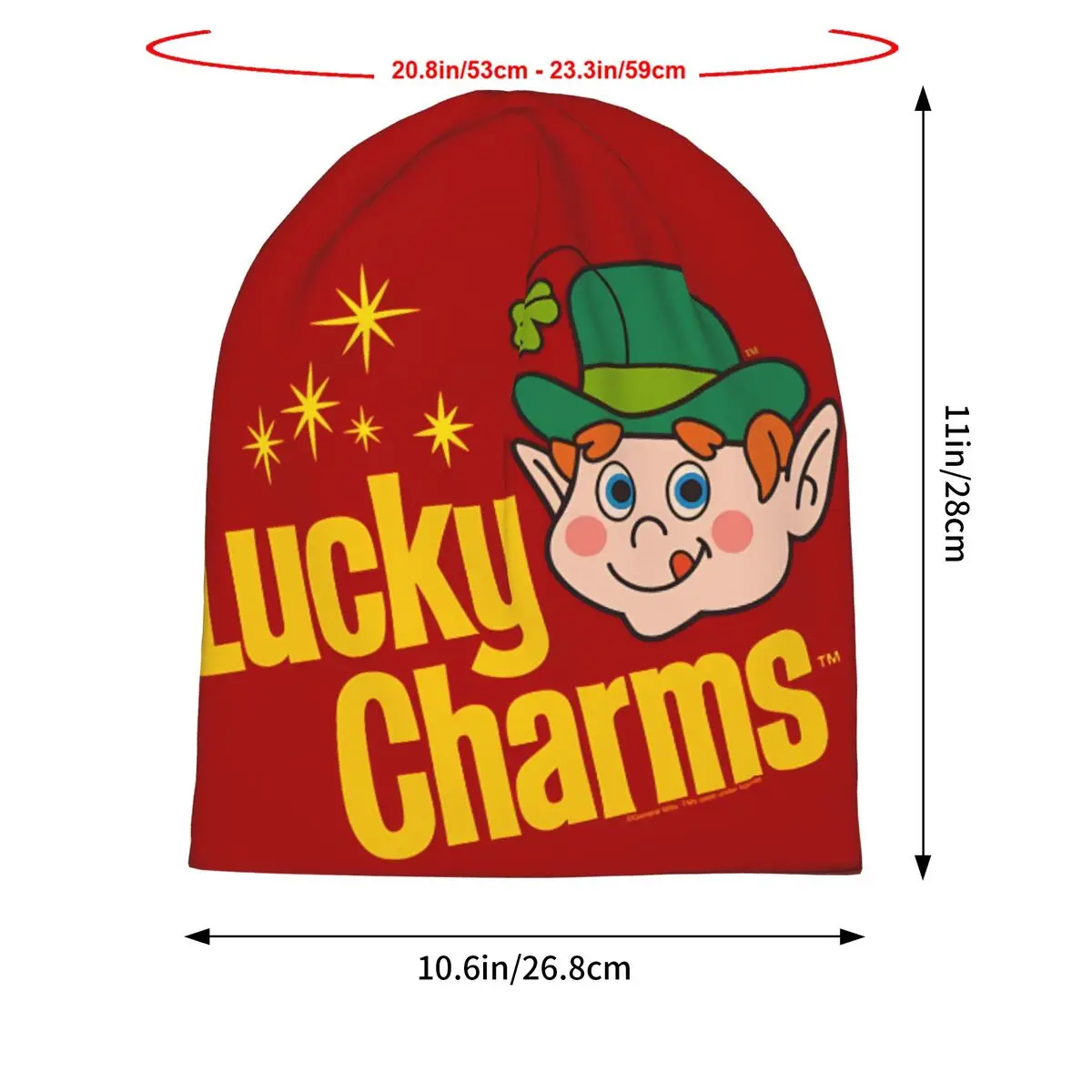 Lucky Charms Cap Men Women Paragraph Beanie Warm Fashion Hundred Take Ins Pullover Slouch Hiphop Thin Unisex