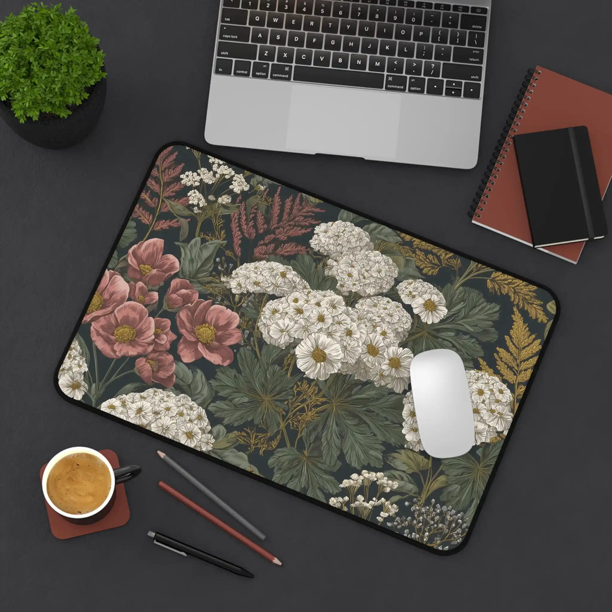 

New Art Wildflower Themed Mousepad,non-slip and Waterproof Mousepad,office Gaming Desk Decorative Mat,a Perfect Gift for Friends