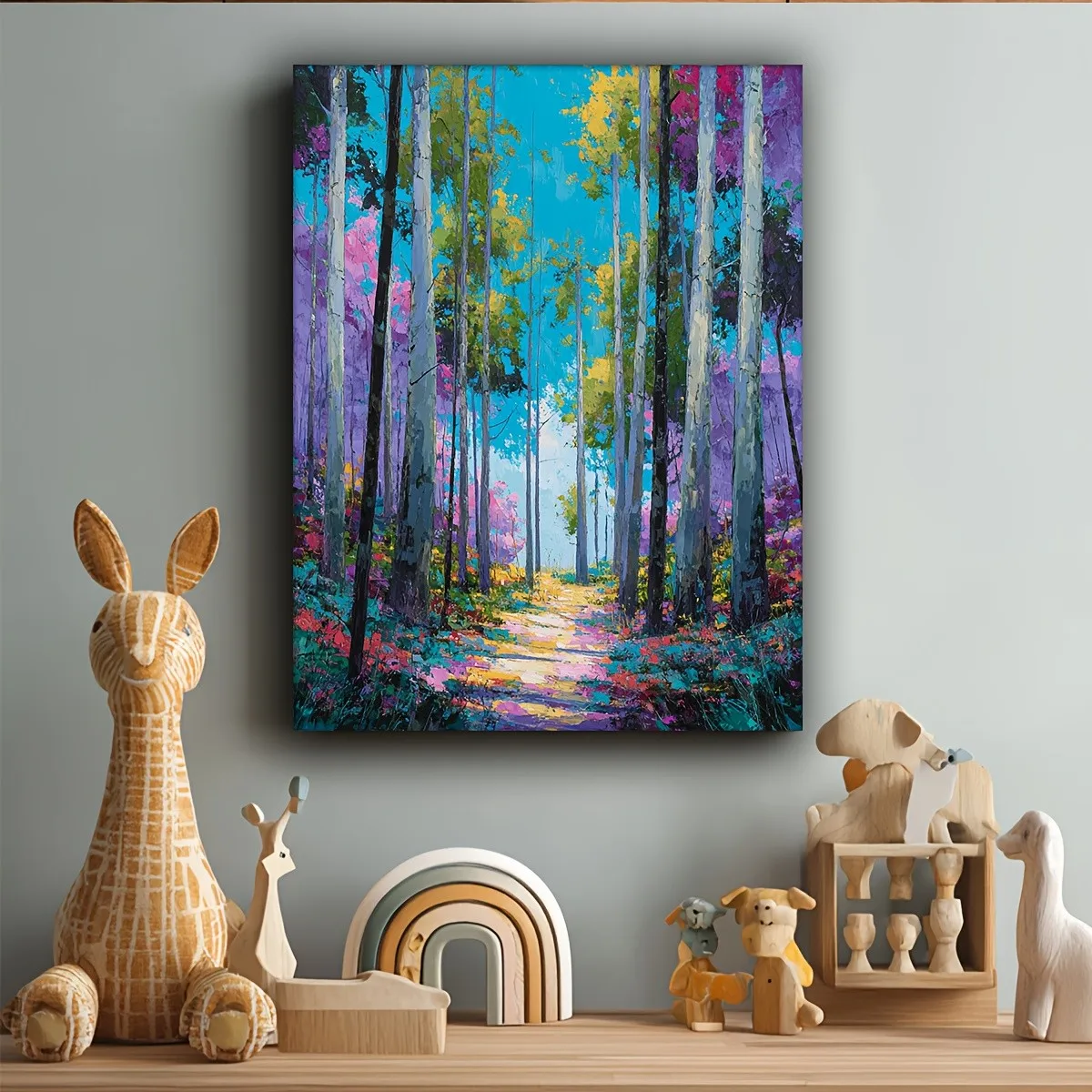 

500/1000/1200/2000PCS Puzzle Humorous Comic Style Forest Jigsaw Suitable for Beginners Modern Living Room and Office Decor