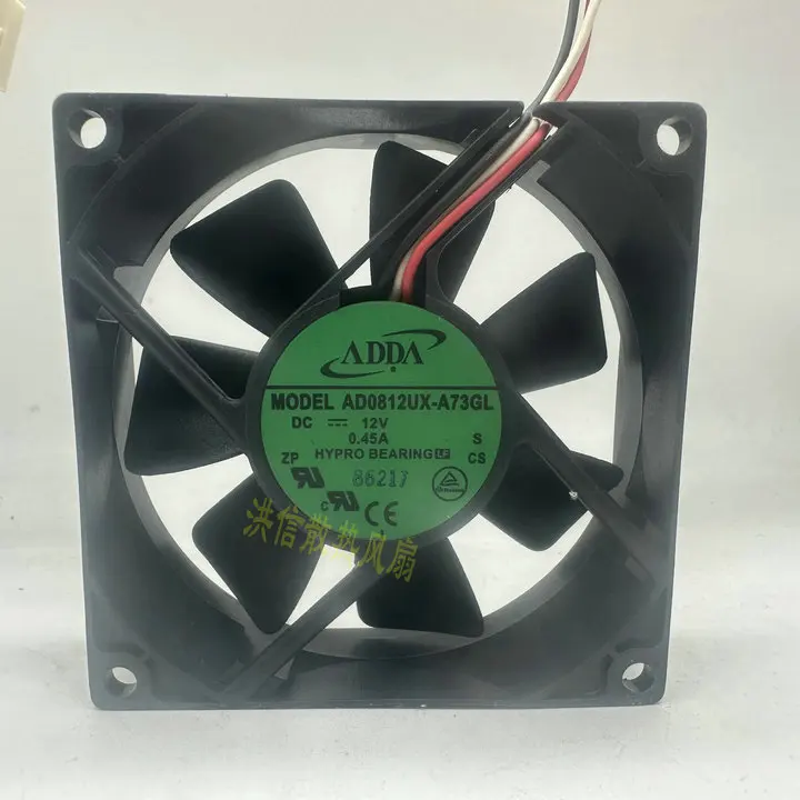 

ADDA AD0812UX-A73GL DC 12V 0.45A 80x80x25mm 3-Wire Server Cooling Fan