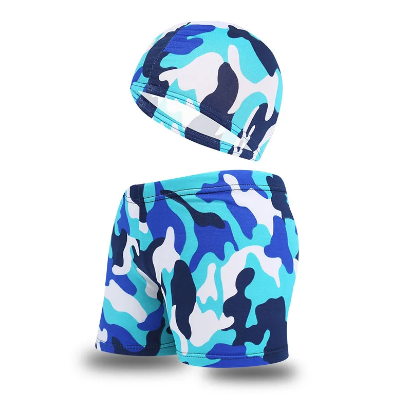 2022 NEW Boys Swimming Trunks 1-7Years Children\'s Swimwear Kids Swimsuit Dinasour Boys Swimwear Trunks with Hat-YK4805