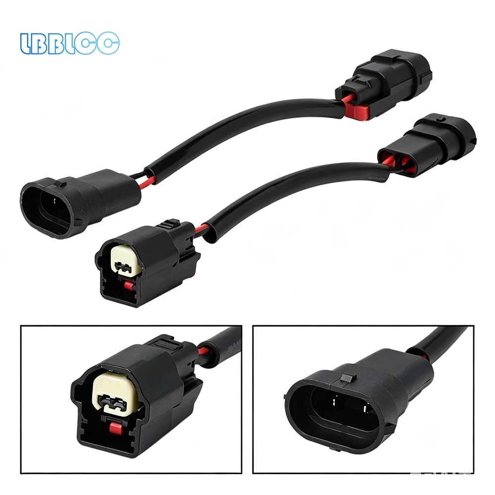 H11 Male To L1B LW5B Female Plug Socket Adapter Conversion Cable For Toyota Camry Corolla RAV4 CHR Prius Vios Fog Lights 2Pcs